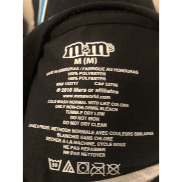 M&M Shirt Mens Medium Black Las Vegas Short Sleeve - Picture 5 of 5